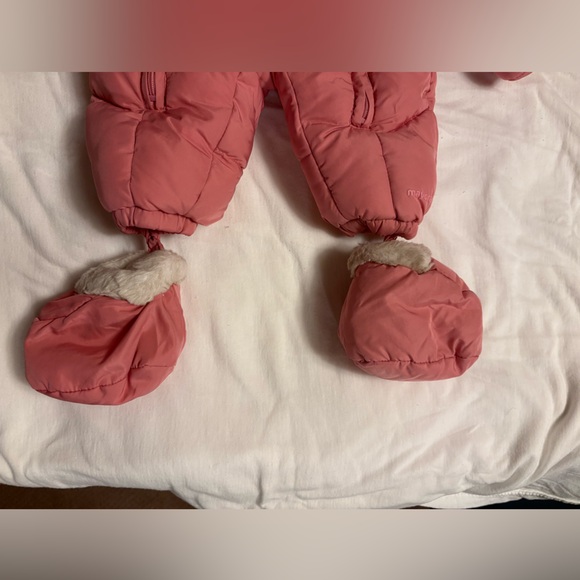 Mayoral Pink Newborn Snowsuit with Mittens and Booties - Picture 4 of 6